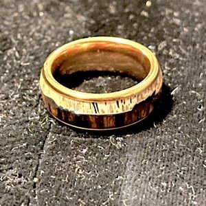 ‼️FINAL MARKDOWN‼️ Deer antler wood wedding band